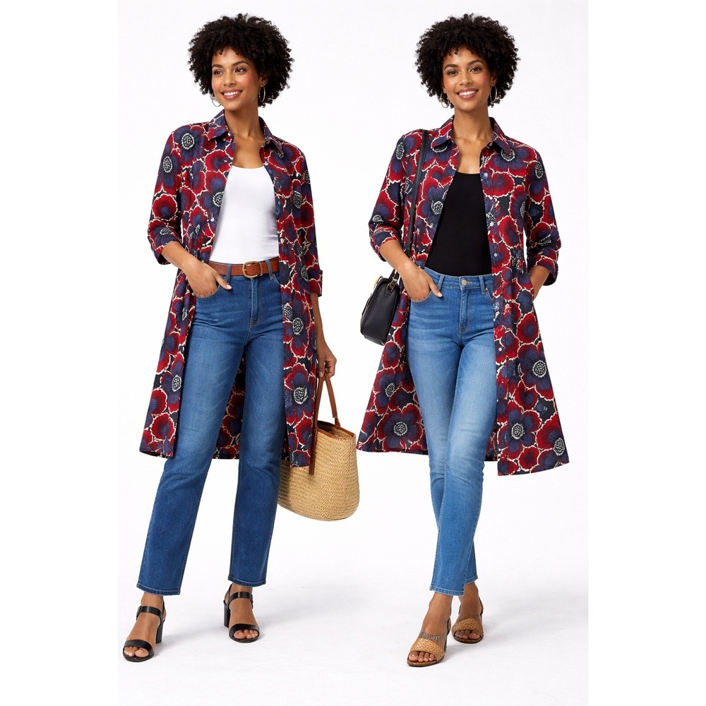 Zuri Oversized Floral Print African Dress XXS Wax Print Traditional Kitenge